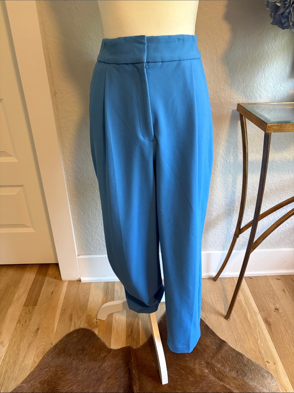 Express Vibrant Blue High-Waist Trousers size 14